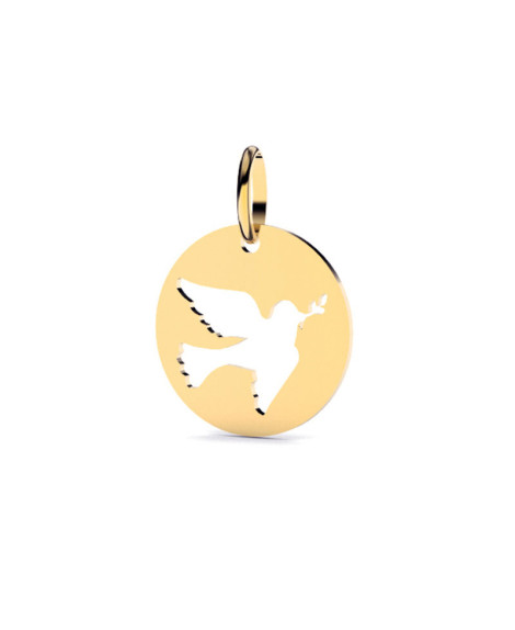 Médaille colombe ajourée or jaune 18K – Lucas Lucor