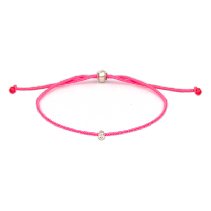 Bracelet cordon diamant sur argent Mon Petit Diam My First Diamond