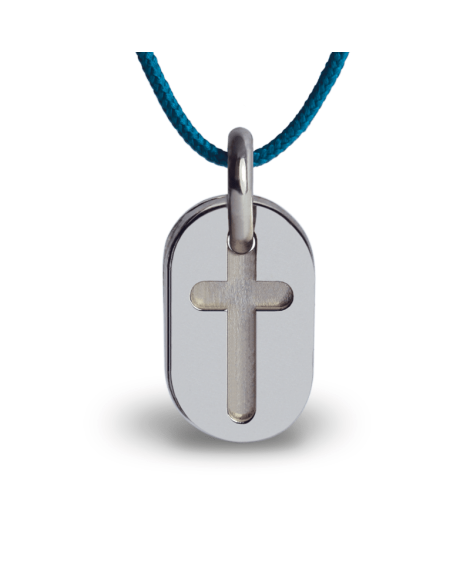 Mikado : pendentif Amen Croix argent