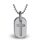 Mikado : pendentif Amen Croix argent