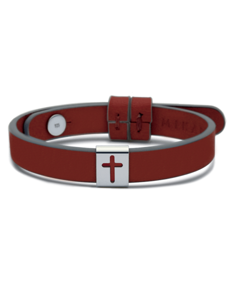 Mikado : bracelet croix Hallelujah (argent)