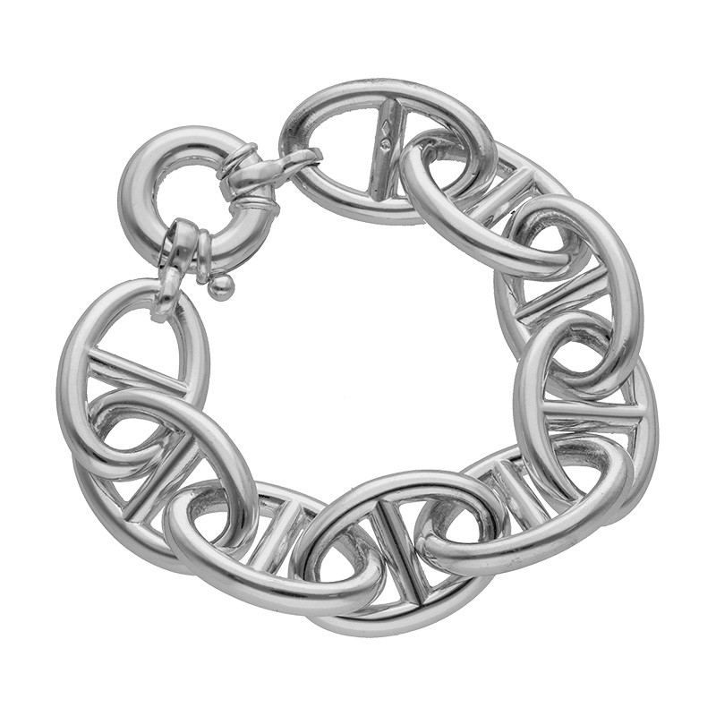 Bracelet En Argent Massif Fait Main - Bijou Artisanal - Neuf Avec étiquettes - Style épuré