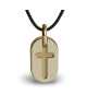 Mikado : pendentif Amen Croix or jaune