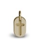 Mikado : pendentif Amen Croix or jaune