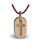 Mikado : pendentif Amen Croix or rose