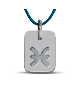 Mikado : pendentif ASTRO signe Poissons (argent)