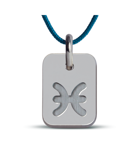 Mikado : pendentif ASTRO signe Poissons (argent)