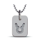 Mikado : pendentif signe taureau (argent)