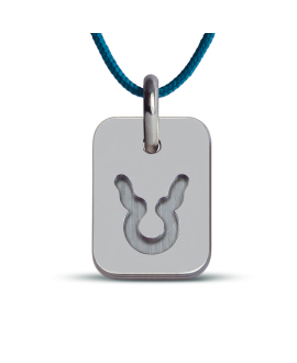 Mikado : pendentif signe taureau (argent)