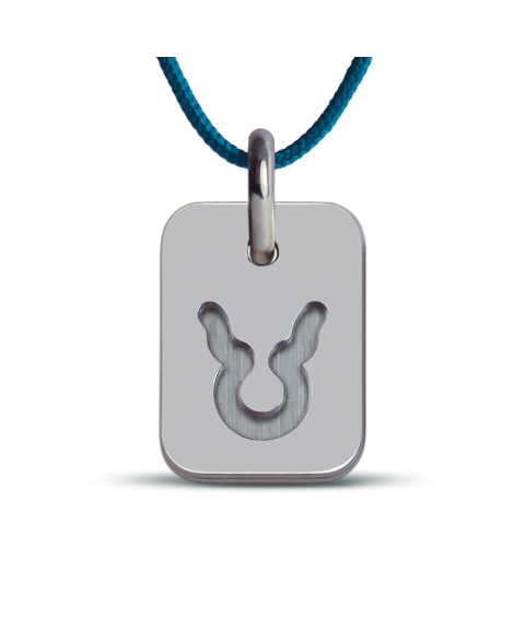 Mikado : pendentif signe taureau (argent)