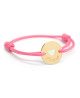 Bracelet cordon mini jeton cœur ivoire – Petits Trésors