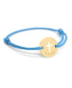 Bracelet cordon mini jeton croix ivoire – Petits Trésors