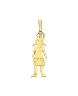 Pendentif Fille or jaune 18K – Lucas Lucor