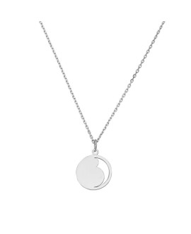 Pendentif femme enceinte argent - B.doo