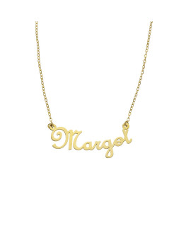 Collier prénom or jaune Margot