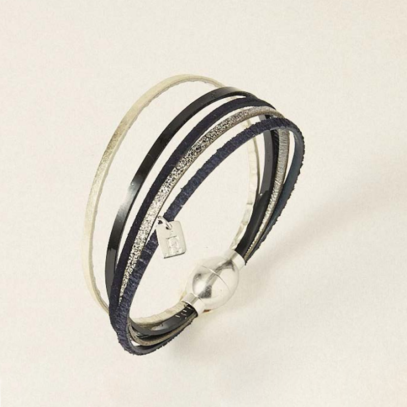 Bracelet cuir femme modèle Artiste Flowers for Zoé