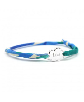 Bracelet Liberty cordon nuage argent