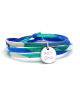 Bracelet Liberty cordon kids médaille argent