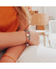 Bracelet Liberty cordon kids coeur plaqué or