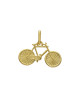Pendentif VTT or jaune