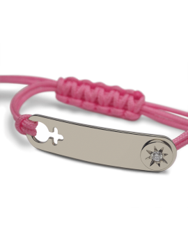 Mikado : bracelet fille I am a star (or blanc)