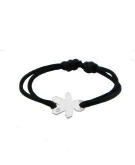 Loupidou : bracelet cordon petit garçon (argent)