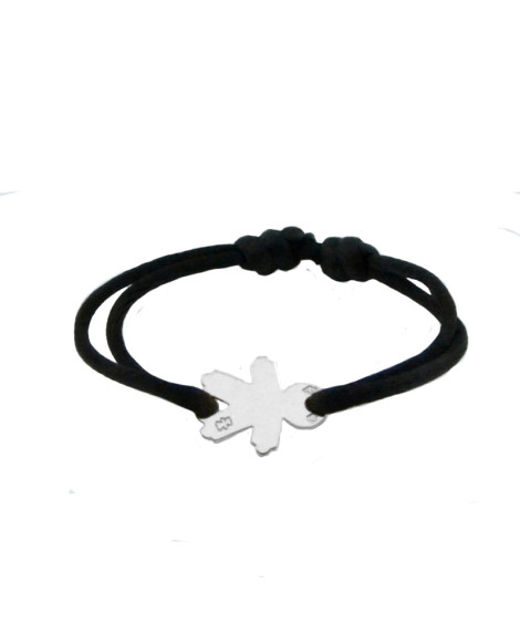 Loupidou : bracelet cordon petit garçon (argent)