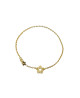 LOUPIDOU : BRACELET BÉBÉ FLEUR (OR JAUNE)