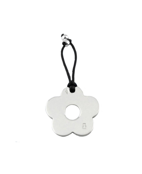 Loupidou : grand pendentif fleur (argent)