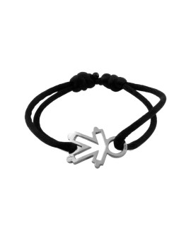 LOUPIDOU : BRACELET CORDON SQUELETTE (FILLE OU GARÇON) (OR BLANC)