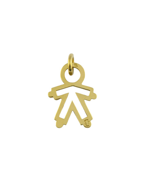 LOUPIDOU : PENDENTIF SILHOUETTE AJOURÉE (OR JAUNE)