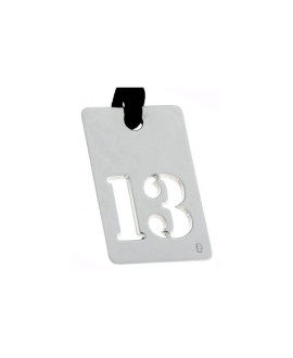 LOUPIDOU : PENDENTIF LUCKY NUMBER (ARGENT)