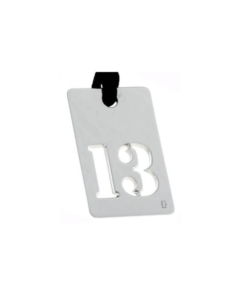 LOUPIDOU : PENDENTIF LUCKY NUMBER (ARGENT)