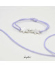 LOUPIDOU : BRACELET CORDON 2 PERSONNAGES (ARGENT)