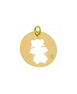 Loupidou : médaille ajourée - fille ou garçon (or jaune ou blanc)