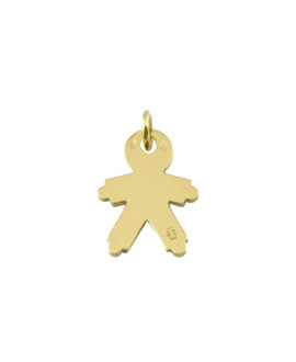 LOUPIDOU : MÉDAILLE ENFANT - FILLE OU GARÇON (OR JAUNE)