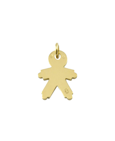 LOUPIDOU : MÉDAILLE ENFANT - FILLE OU GARÇON (OR JAUNE)