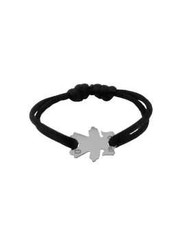 Loupidou : bracelet cordon petite fille (argent)