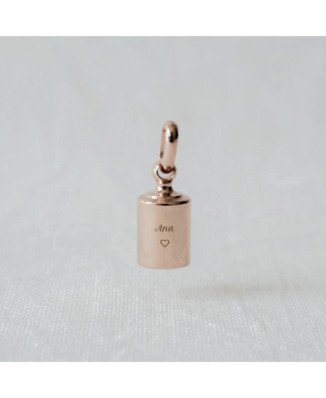 Charm Mon Petit Poids plaqué or rose