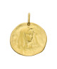 Médaille Vierge estampée 20mm or jaune 18K - Lucas Lucor