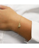 Bracelet chaîne femme enceinte or et diamant - B.doo