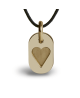 Mikado : pendentif Corazon or jaune
