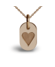 Mikado : pendentif Corazon or rose