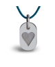 Mikado : pendentif Corazon argent