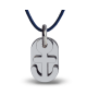 Mikado : pendentif Popeye (or blanc)