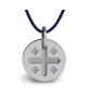 Croix de Jérusalem en or blanc - Mikado Bijoux