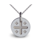 Croix de Jérusalem en or blanc - Mikado Bijoux