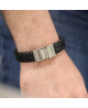 Bracelet cuir homme Luigi - Clio blue