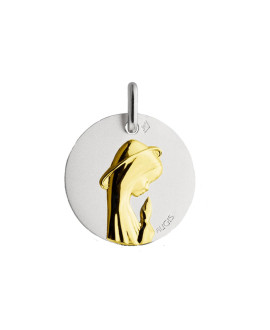 Augis : Médaille Vierge Priante Deux Ors