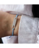 Bracelet garçon I am a boy argent - Mikado